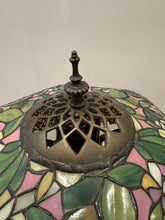 Load image into Gallery viewer, Vintage Tiffany Style Stained Glass Desk or Table Lamp