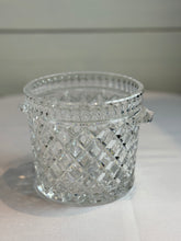 Load image into Gallery viewer, Vintage Crystal Glass Diamond Shaped Ice Bucket / Champagne Bucket with Handles