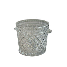Load image into Gallery viewer, Vintage Crystal Glass Diamond Shaped Ice Bucket / Champagne Bucket with Handles