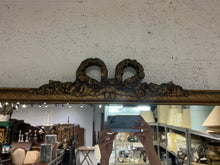 Load image into Gallery viewer, Delicate Painted Wood Mirror with a Bow Motif