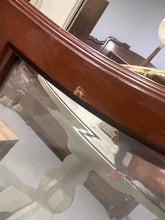 Load image into Gallery viewer, Portuguese Mahogany Framed Mirror - Hangs Vertically