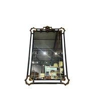 Load image into Gallery viewer, Late 19th Century Wrought Iron & Brass Mirror - Vertical Hang