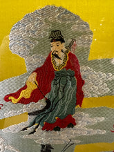 Load image into Gallery viewer, Vintage Asian Embroidery Art of the Eight Immortals Celebrating Longevity