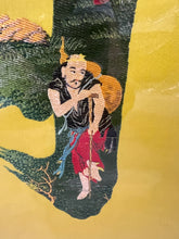 Load image into Gallery viewer, Vintage Asian Embroidery Art of the Eight Immortals Celebrating Longevity