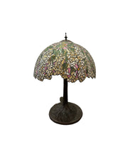 Load image into Gallery viewer, Vintage Tiffany Style Stained Glass Desk or Table Lamp