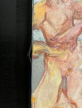 Load image into Gallery viewer, Mounted Acrylic on Paper, Mounted on Wood, Las Rumbas en Plata, Gloria Lomas, Original Art