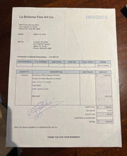 Load image into Gallery viewer, Mounted Acrylic on Paper, Mounted on Wood, Las Rumbas en Plata, Gloria Lomas, Original Art