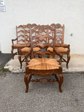 Load image into Gallery viewer, Lexington French Country Ladder Back Dining Chairs - set of 6 chairs