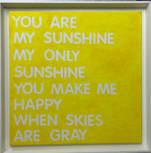 Load image into Gallery viewer, Framed "You Are My Sunshine" Painted on a Floating Canvas - Set of 2