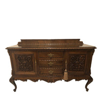 Load image into Gallery viewer, Antique solid wood buffet/sideboard