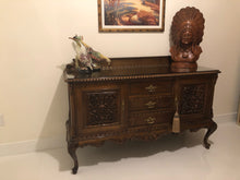 Load image into Gallery viewer, Antique solid wood buffet/sideboard