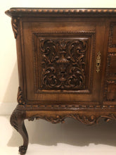 Load image into Gallery viewer, Antique solid wood buffet/sideboard