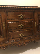 Load image into Gallery viewer, Antique solid wood buffet/sideboard