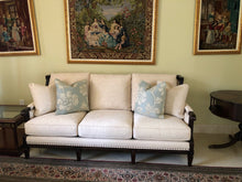 Load image into Gallery viewer, Hancock & Moore Mahogany Sofa with Solid Mahogany Accents