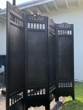 Load image into Gallery viewer, Antique Four Panel Room Divider