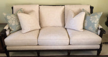 Load image into Gallery viewer, Hancock & Moore Mahogany Sofa with Solid Mahogany Accents