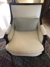 Load image into Gallery viewer, Antique Upholstered Arm Chairs with Mahogany Frame