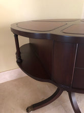 Load image into Gallery viewer, Antique Traditional Mahogany Drum Table