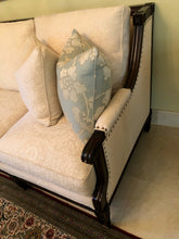 Load image into Gallery viewer, Hancock & Moore Mahogany Sofa with Solid Mahogany Accents