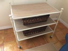 Load image into Gallery viewer, Beverage Cart, Bar Cart or Side Table on Wheels
