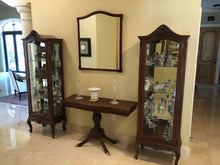 Load image into Gallery viewer, Vintage Portuguese Mahogany Curio Cabinet