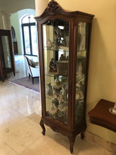 Load image into Gallery viewer, Vintage Portuguese Mahogany Curio Cabinet