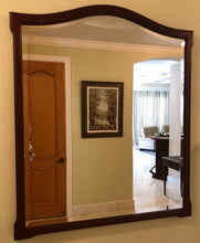 Load image into Gallery viewer, Portuguese Mahogany Framed Mirror - Hangs Vertically