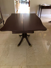 Load image into Gallery viewer, Duncan Phyfe Style Mahogany Fold Top Dining Table