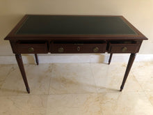 Load image into Gallery viewer, Antique English Regency Mahogany Leather Writing desk
