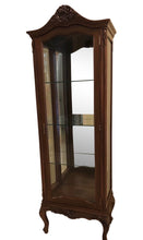 Load image into Gallery viewer, Vintage Portuguese Mahogany Curio Cabinet