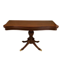 Load image into Gallery viewer, Duncan Phyfe Style Mahogany Fold Top Dining Table