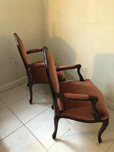 Load image into Gallery viewer, Vintage Louis XV Style Carved Wood ArmChairs set