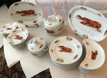 Load image into Gallery viewer, Vintage Kuba Bavarian Porcelain Lobster Dinnerware Set
