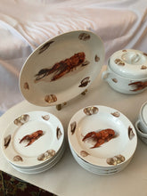 Load image into Gallery viewer, Vintage Kuba Bavarian Porcelain Lobster Dinnerware Set