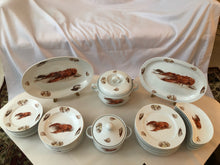 Load image into Gallery viewer, Vintage Kuba Bavarian Porcelain Lobster Dinnerware Set