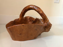 Load image into Gallery viewer, Vintage Hand Carved Wood Bowl/Basket