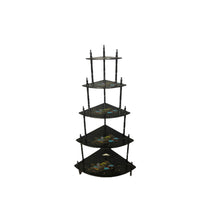 Load image into Gallery viewer, 1950s Vintage Japanese 5-Tiered Corner Display Shelf