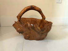 Load image into Gallery viewer, Vintage Hand Carved Wood Bowl/Basket