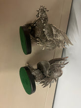 Load image into Gallery viewer, Pewter Rooster Figurines