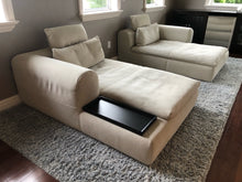 Load image into Gallery viewer, Leather Chaise Lounges - Set of 2