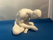 Load image into Gallery viewer, Fine Porcelain - Male Nude Yoga Sculpture - Prayer Pose