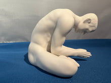 Load image into Gallery viewer, Fine Porcelain - Male Nude Yoga Sculpture - Prayer Pose