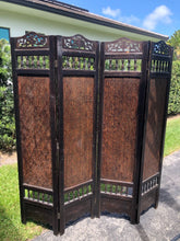 Load image into Gallery viewer, Antique Four Panel Room Divider