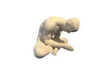 Load image into Gallery viewer, Fine Porcelain - Male Nude Yoga Sculpture - Prayer Pose