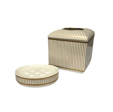 Load image into Gallery viewer, Ceramic Tissue Holder and Soap Dish