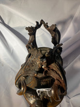 Load image into Gallery viewer, Antique Dark Brass Urn with Wood Base