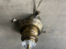 Load image into Gallery viewer, Antique Glass & Brass Table Lamp