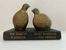 Load image into Gallery viewer, Vintage Brass Quail/Bird Figurines - Set of 2