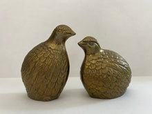 Load image into Gallery viewer, Vintage Brass Quail/Bird Figurines - Set of 2