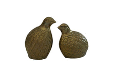 Load image into Gallery viewer, Vintage Brass Quail/Bird Figurines - Set of 2